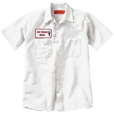 ICE CREAM MAN Funny Work SHIRT rock punk biker rat rod costume Halloween