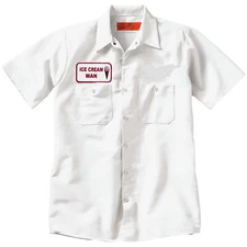 ICE CREAM MAN Funny Work SHIRT rock punk biker rat rod costume Halloween