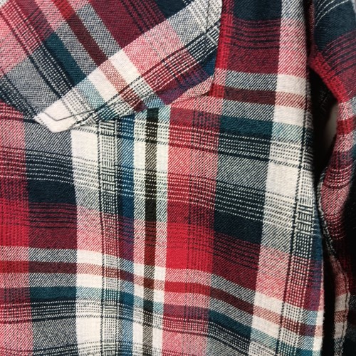 Volcom Workwear Mens Plaid Flannel Shirt Size S Red Cabincore Lumberjack Style - Picture 7 of 8