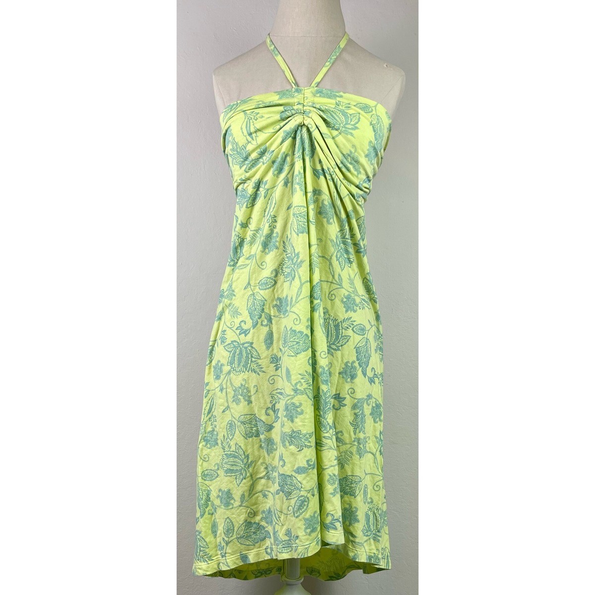 Patagonia Light Green Paisley Sleeveless Dress Women's S | eBay