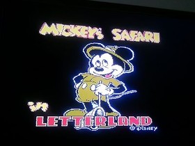 Mickey's safari in Letterland - Rare Famicom Famiclone Nes Cartridge