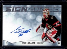 2024-25 SP Authentic Mads Sogaard 2023-24 Sign of the Times Auto #SOTT-MS