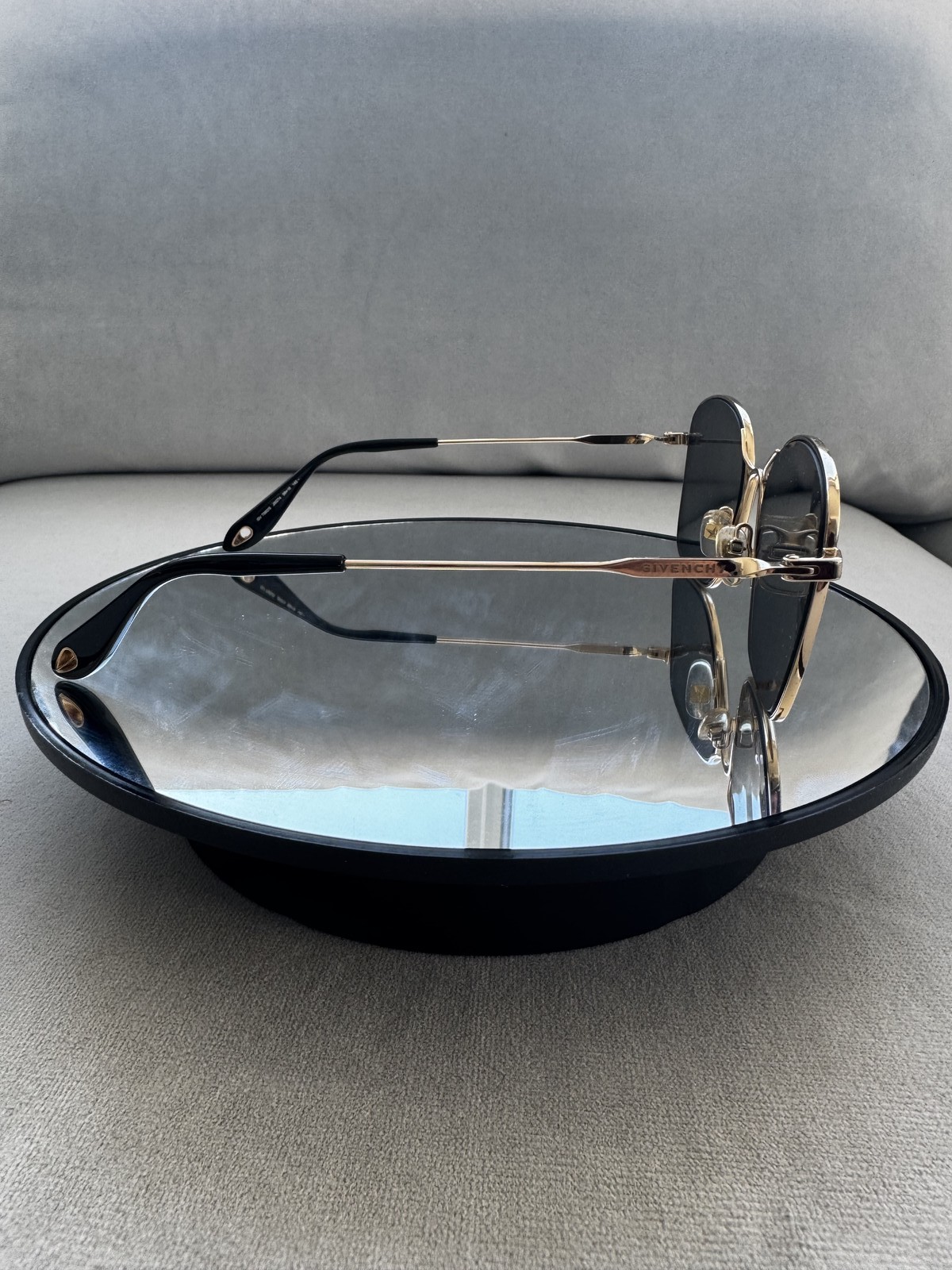 Givenchy Gold/Grey Silver Mirror 56-18-145 Sunglasses thumbnail 4