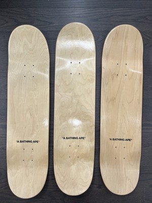 A Bathing Ape BAPE ABC Camo Skateboard Deck Set Of 3 (Pink, Blue
