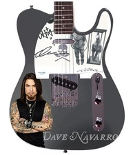 Dave Navarro Janes Addiction Signed Iconic Gaze Custom Graphics Guitar ACOA