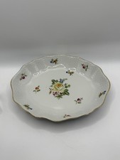 Herend Floral Oval Dish-Small platter Yellow ...