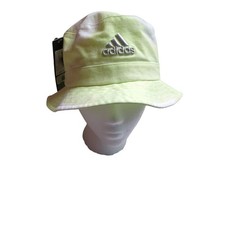 New Adidas Unisex Color Wash Bucket Hat Cap Lime Green/Grey, New Tags OSFA