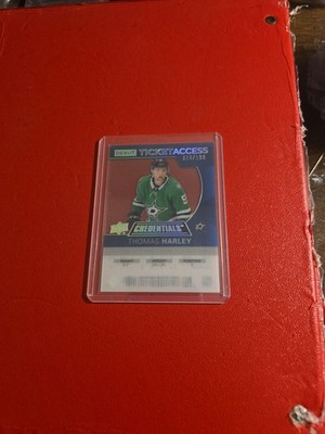 2021-22 Upper Deck Credentials  Acetate Debut Ticket Access Thomas Harley /199