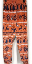 Official NFL Team Apparel Denver Broncos Men's Orange Pajama Pants Size Small