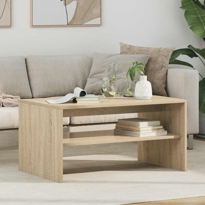 Couchtisch Kaffeetisch Beistelltisch Wohnzimmertisch Sonoma-Eiche 80x50x40 Cm H