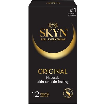 SKYN Original Lubricated Non Latex Condoms, 12 Count,NEW PRODUCT EXPLOSION
