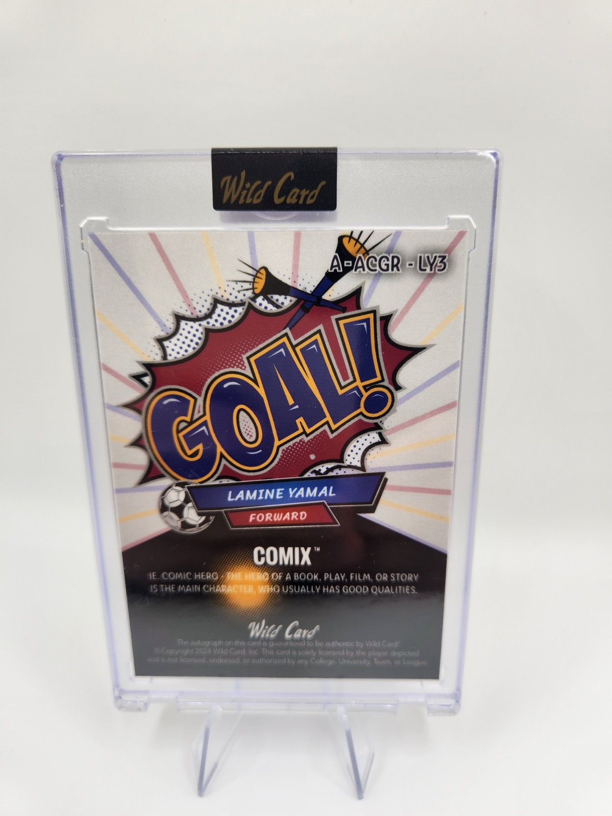 2024 Wild Card Comix Goal! Auto Lamine Yamal Rookie 1/1 view 2
