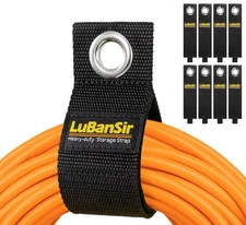 9 Pack Extension Cord Holder 17-Inch Extension Cord Storage Strap for Garage ...