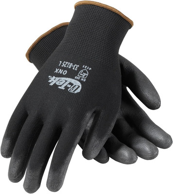 G-Tek ONX 33-B125/XL Seamless Knit Nylon Glove with Polyurethane Coated Smooth