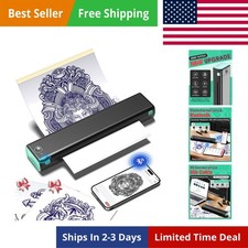 Tattoo Stencil Printer, M08F Bluetooth Thermal Tattoo Printer with 10pcs Tran...