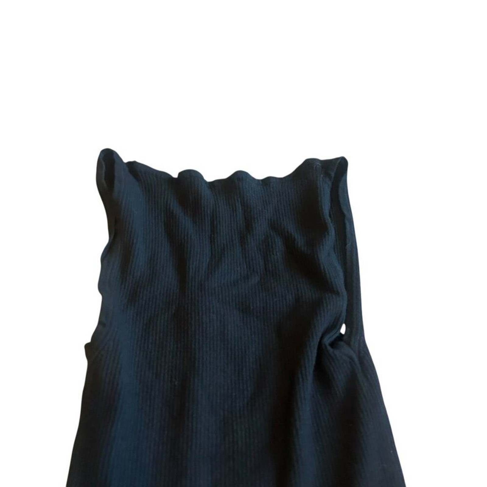 Meimeij Black Sleeveless Fit N Flare Dress Full Skirt Scoop Neck Size 40 Large