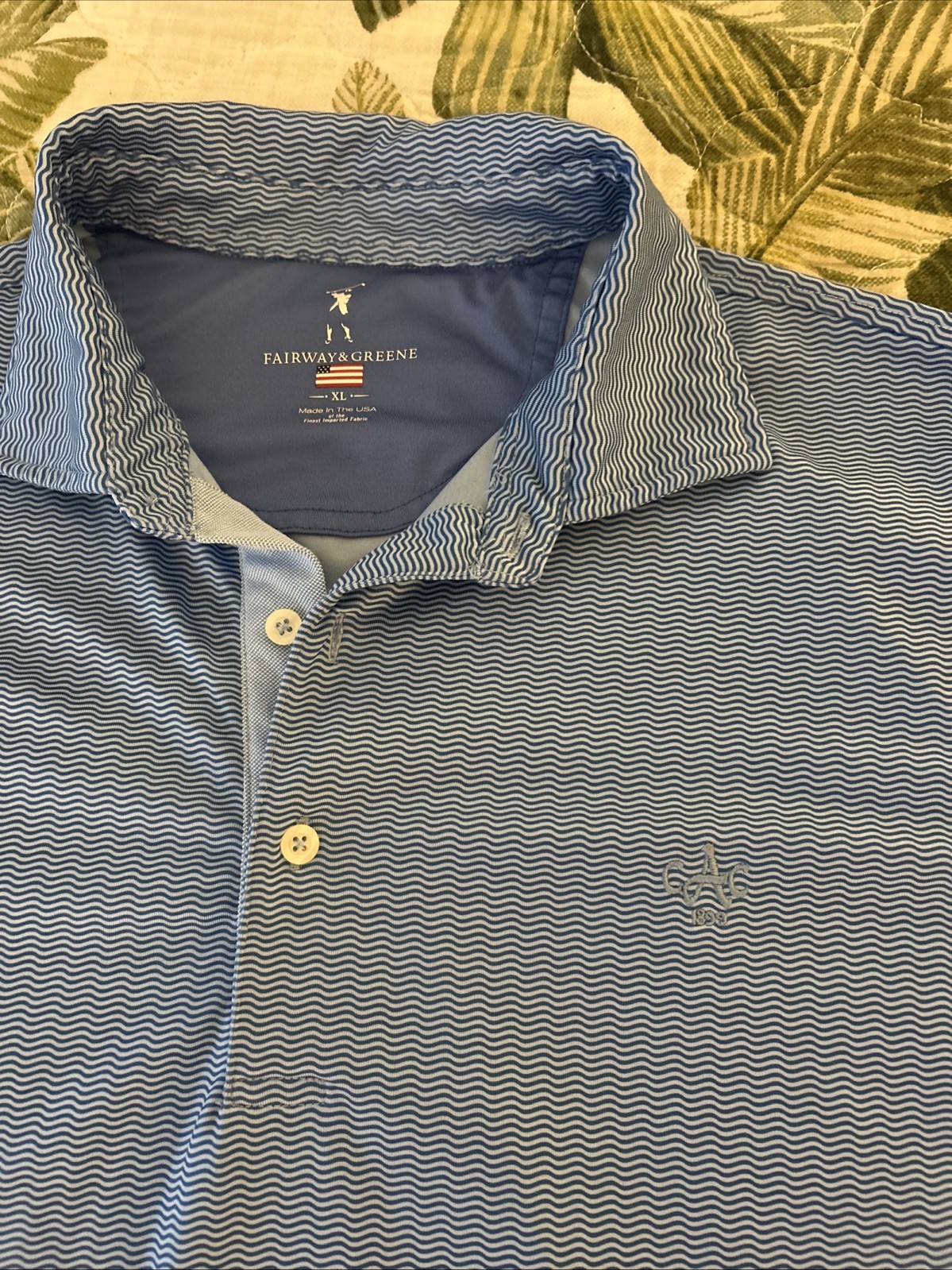 Mens Fairway & Greene Augusta Country Club GOLF SHIRT Polo Short Sleeve 1899