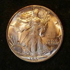 1942-S Walking Liberty Half BU carbon spotting