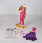 VINTAGE 1978 SUPER TEEN SKIPPER DOLL W/ SKATEBOARD & 2 OUTFITS+ACCESSORIES