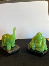 Statuina Budda e Elefante In Giada