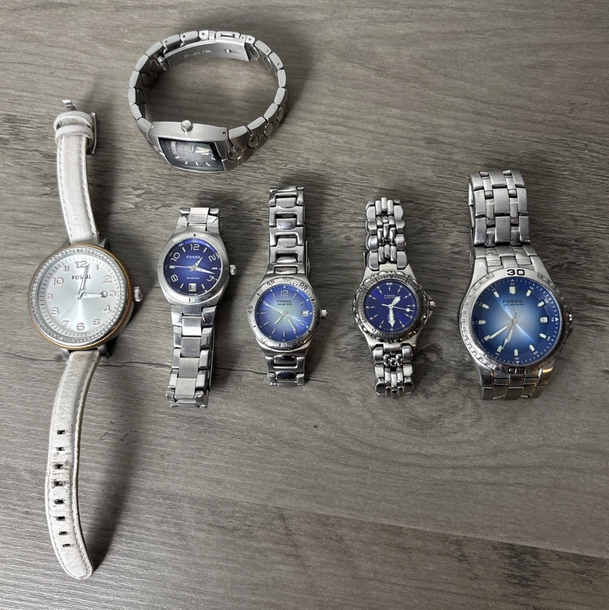 Fossil Arkitekt FS2864 Womens Quartz Watch New Battery Silver Tone MOP Dial Fossil Arkitekt Wristwatches for Women for sale | eBay main image 2
