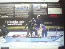 1984 2-page ADVERTISEMENT for Boston Whaler Sport 13 fishing boat