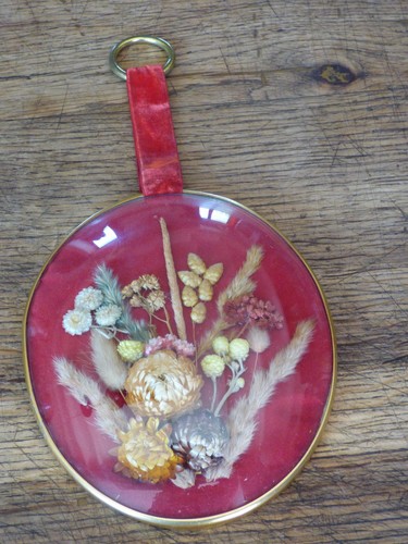 Cadre vintage ovale Verre