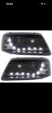 VW Transporter T5 Headlights LED DRL Projector Devil Eye Pre Facelift 2003-2010