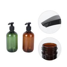 2 Pcs 500 ml Lightweight Pump Bottles For Cosmetic Liquid Storage Travel