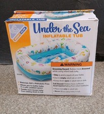 Mommy's Helper Inflatable Under The Sea Baby Bathtub Collapsible Anti Sliding