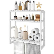 Galood Over The Toilet Storage Bathroom Shelves Wall Mounted 3 Tier Space Saver