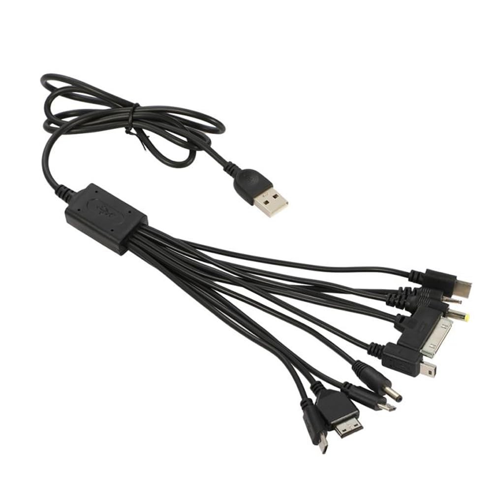 10 In 1 Multi Charging Cable Data Sync Cord for Phones Speaker MP3 Player