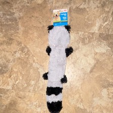 Family Pet Raccoon Plush Squeaky Stuffed Dog Toy for Medium Dogs