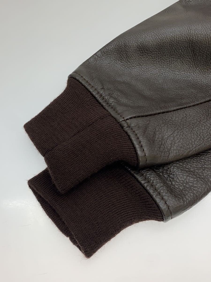 Aero Leather Flight Jacket/40/Leather/Brw 3909 image 4