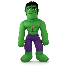 PELUCHE HULK MARVEL MORBIDO PUPAZZO 38 CM CON SUONO IN FIBRA RICICLATA