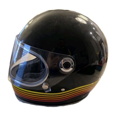Biltwell Gringo S Helmet Spectrum Gloss Black Small Vintage Retro DOT 