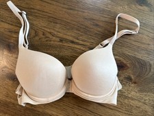 Aerie Real Good Sunnie Demi Bra 32A Beige Underwire Push-up Padded- 020