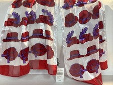 Rectangle Polyester Silky Feeling Scarf 12  X 58  NWT