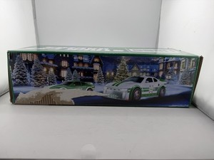 2025 Hess Stock Car Racers Holiday Toy Truck 2-in-1 Set Lights Sounds BOX DAMAGE