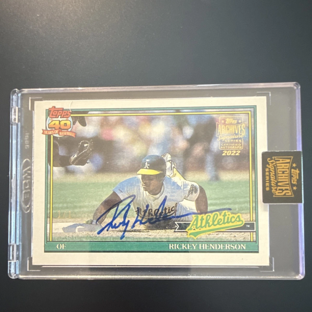 Rickey Henderson Baseball Original Autographed Sports Trading