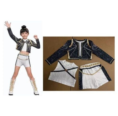 Kids Girls KPop Demon Hunters Costume Rumi Zoey Cosplay Fancy Dress Wigs-Outfits - Picture 14 of 14