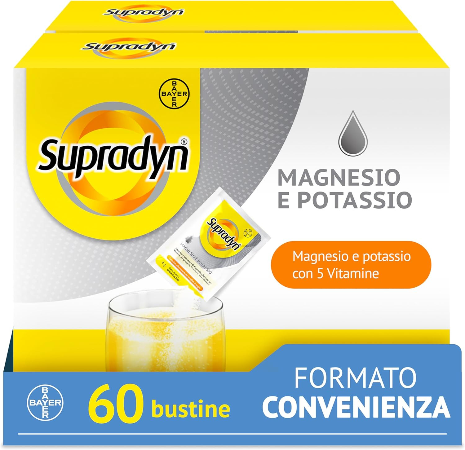 Magnesio E Potassio Integratore Multivitaminico Con Vitamine B, Vitamina C E Sal