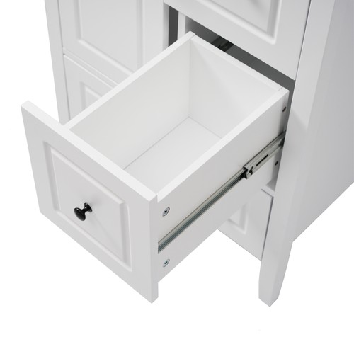 Bathroom Vanity w/Ceramic Sink Freestanding Storage Cabinet w/Soft-closing Door - Picture 41 of 48