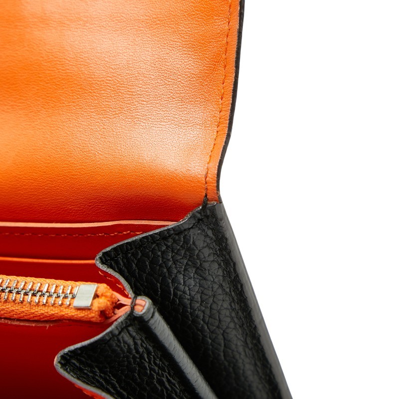 CELINE Large Flap Multi-Function Long Wallet Blac… - image 6