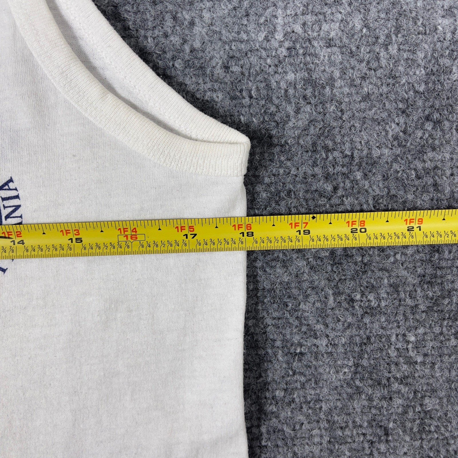 Screen Stars Penn Relays Tank Top Unisex Medium White 1991 Vintage Track Field image 4