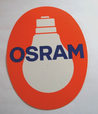 Werbe-Aufkleber altes Osram Logo Leuchtmittel 70er Jahre Klebeschild Werbemittel