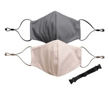 New Athleta Activate Face Mask 2 Pack Pink Dark Gray
