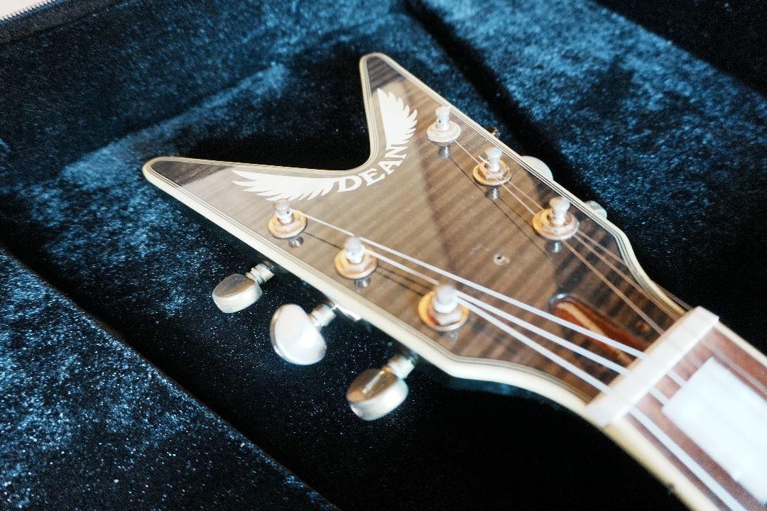Rare/Dean Ml Black Gold Electric Guitar No.MG1057 | eBay