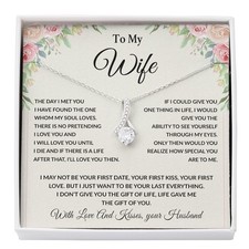 To My Wife Necklace, Christmas Gifts For Women, Anniversary Gift For Wife