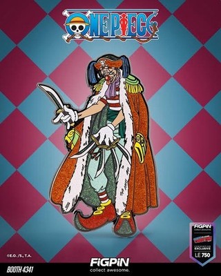 NYCC 2025 Figpin ONE PIECE: BUGGY #2142 Exclusive Glitter LE 750